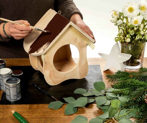 DIY bird house and feed