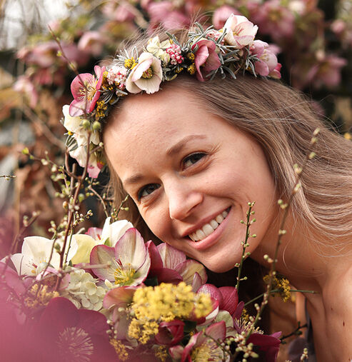Flower Crown with Ice N' Roses